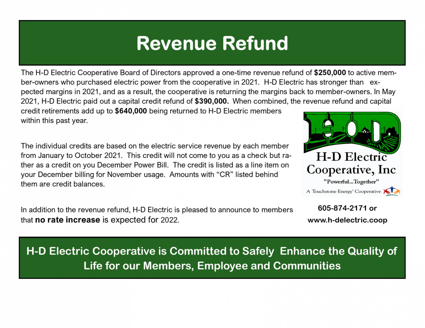 2021 Energy Refund